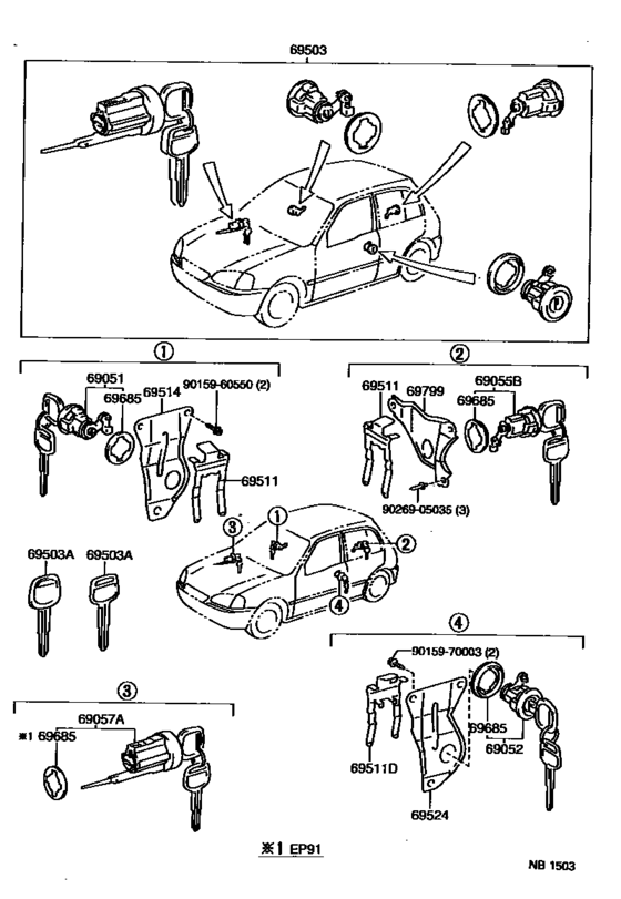 Lock Cylinder Set