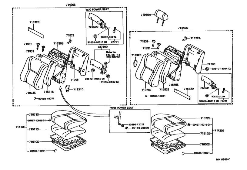 Front Seat & Seat Track