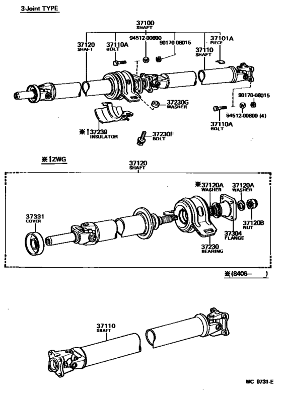 Propeller Shaft & Universal Joint