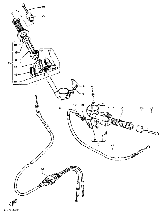 Steering handle & cable