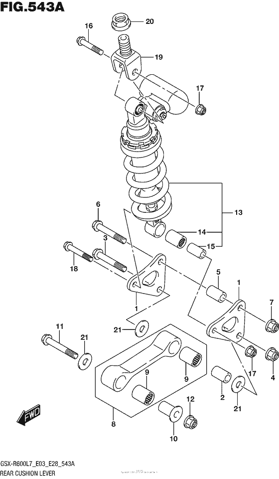 Rear Cushion Lever (Gsx-R600L7 E03)