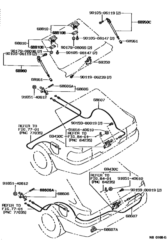 Back Door Lock & Handle