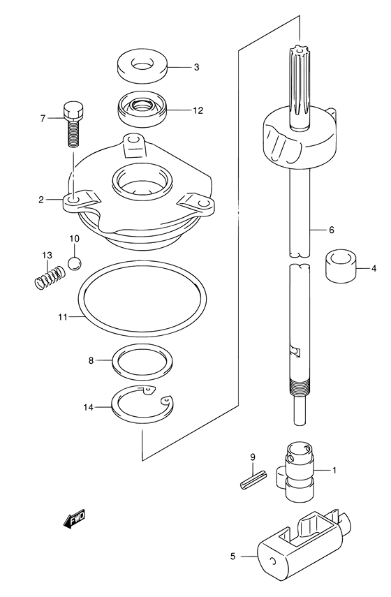 Shift rod
