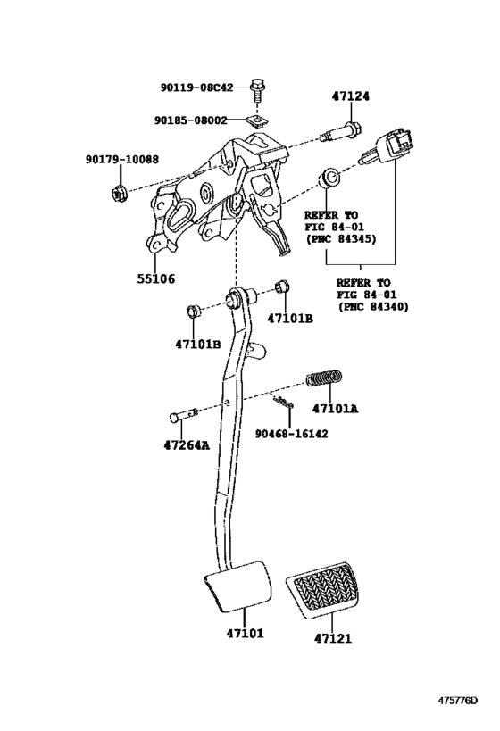 Brake Pedal & Bracket