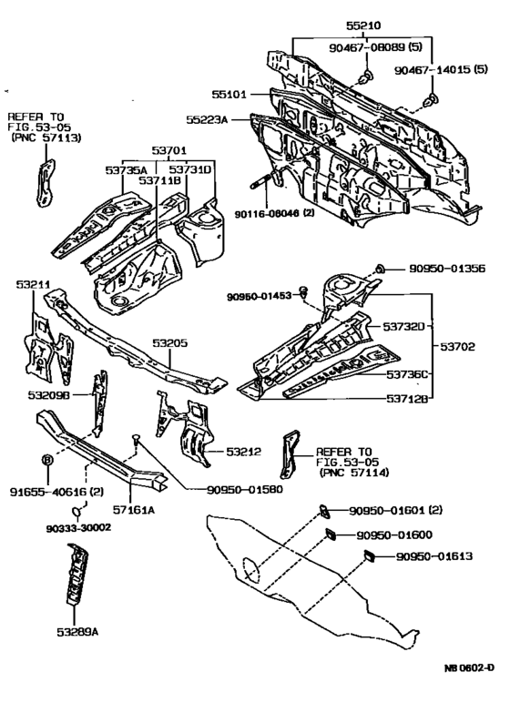 Front Fender Apron & Dash Panel