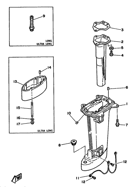 Upper casing