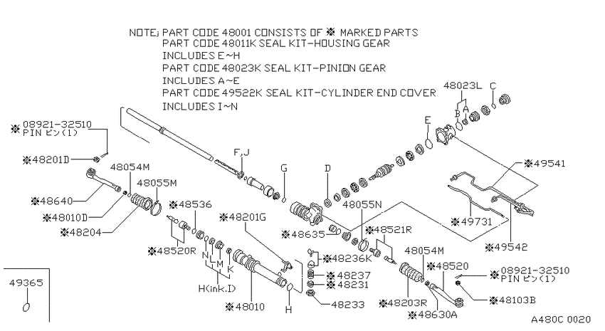 Manual steering gear