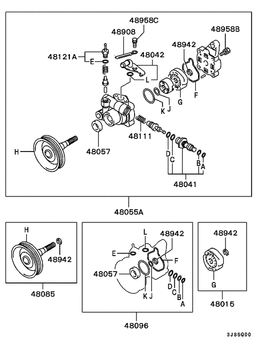 Power steering oil pump