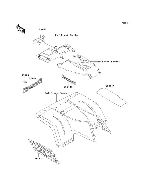 Decals(green)(klf400-b3)
