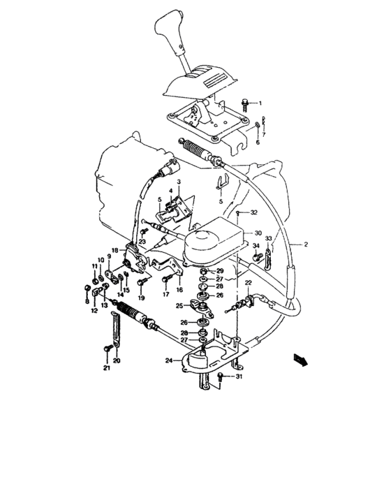 A gear shift control