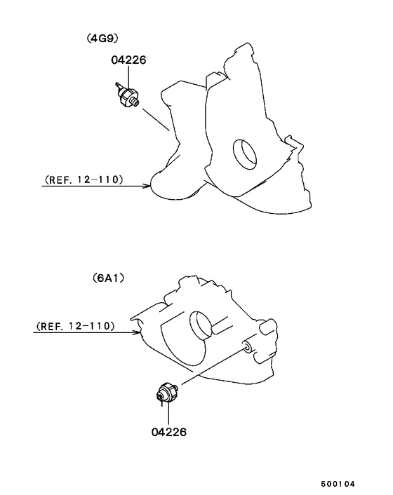 Oil press switch or gauge unit