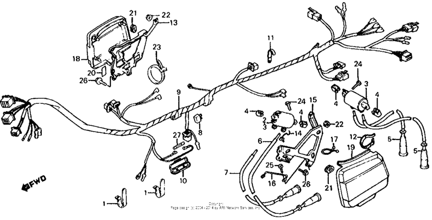 Wire harness + electric parts