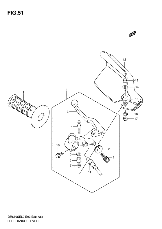 Left handle lever