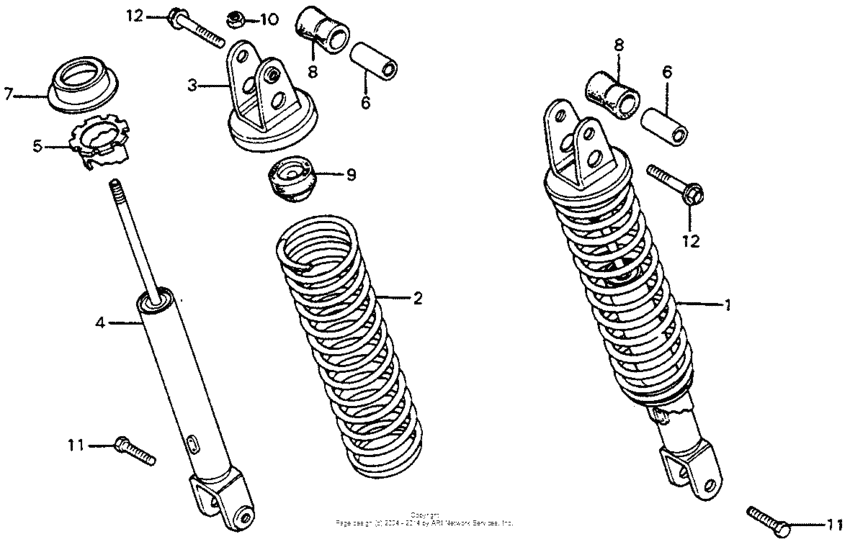 Rear shock absorber