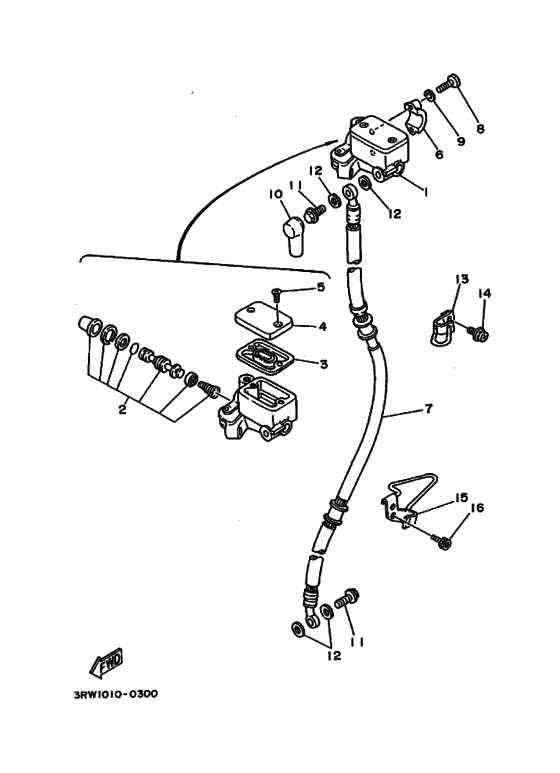 Front master cylinder