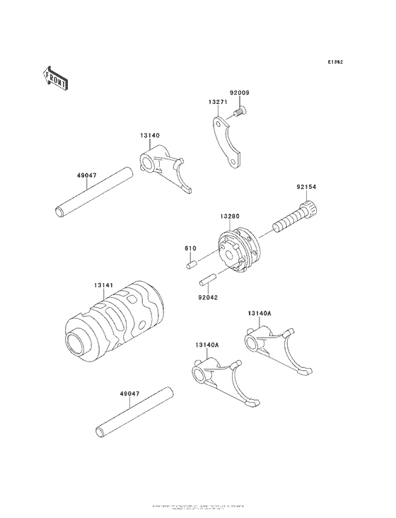 Gear Change Drum/shift Fork(S)