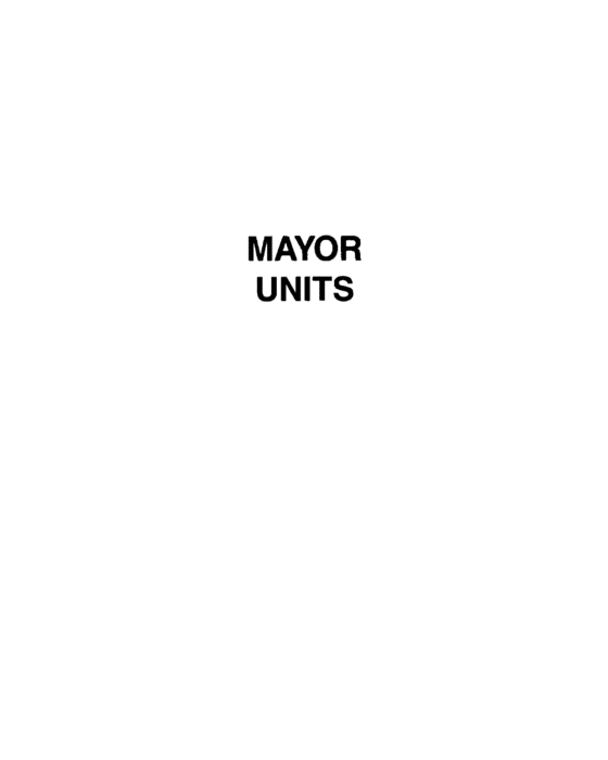 Mayor units