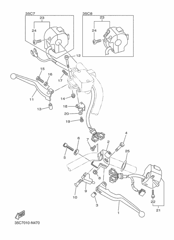 Handle switch & lever