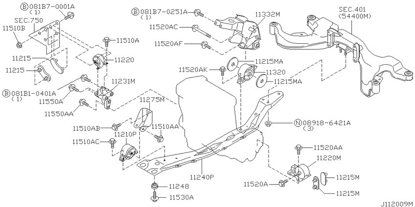 Engine & transmission   mounting
