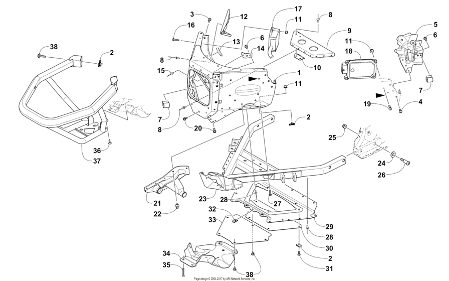 Front Bumper And Frame Assembly