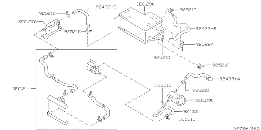 Heater piping