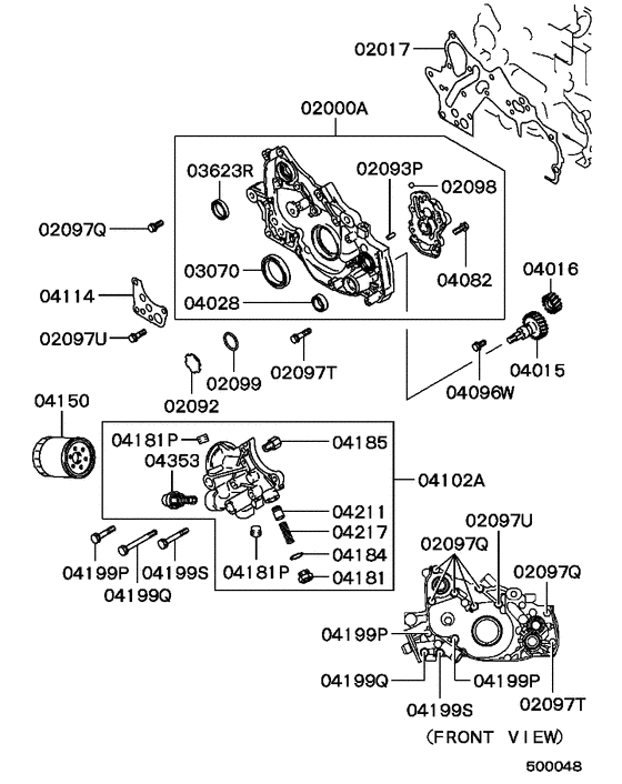 Oil pump & oil filter