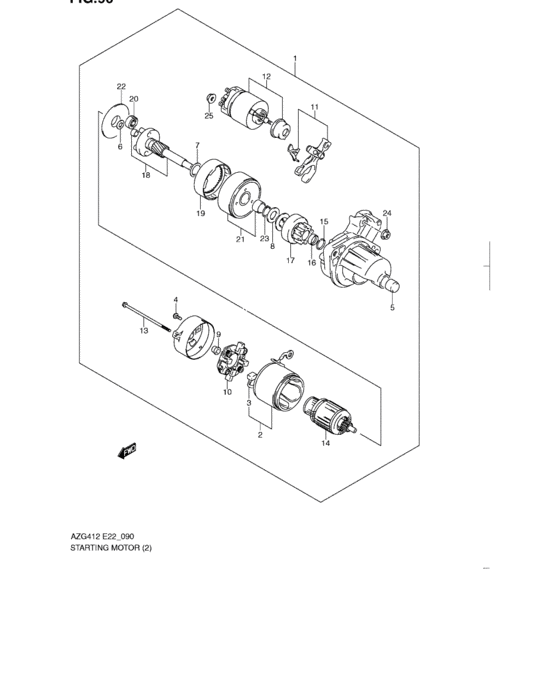 Starting motor