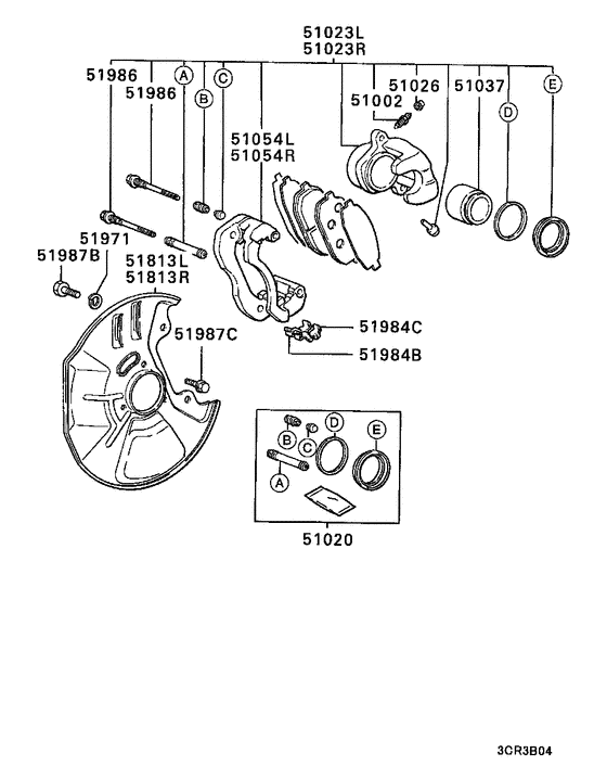 Front wheel brake