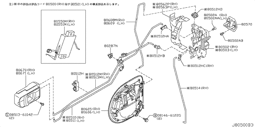 Front door lock & handle