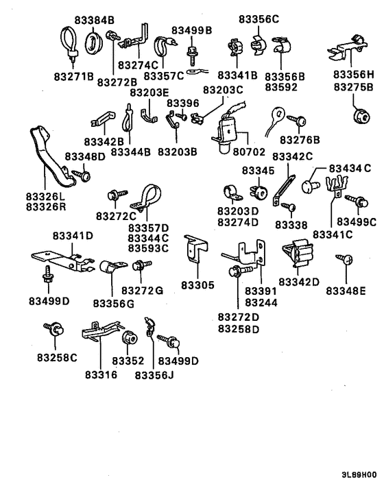 Wiring & attaching parts