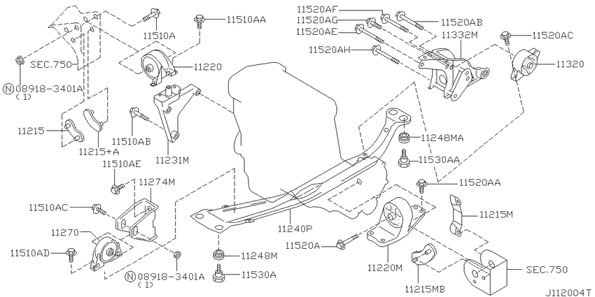 Engine & transmission   mounting