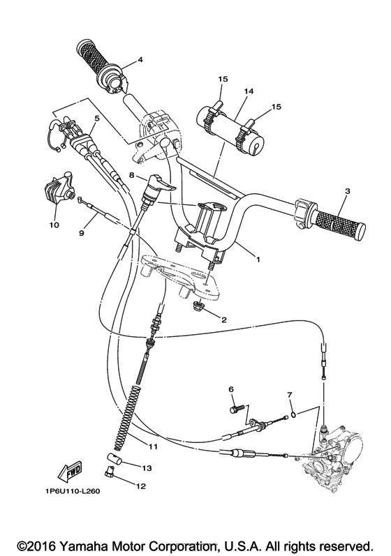 Steering handle & cable