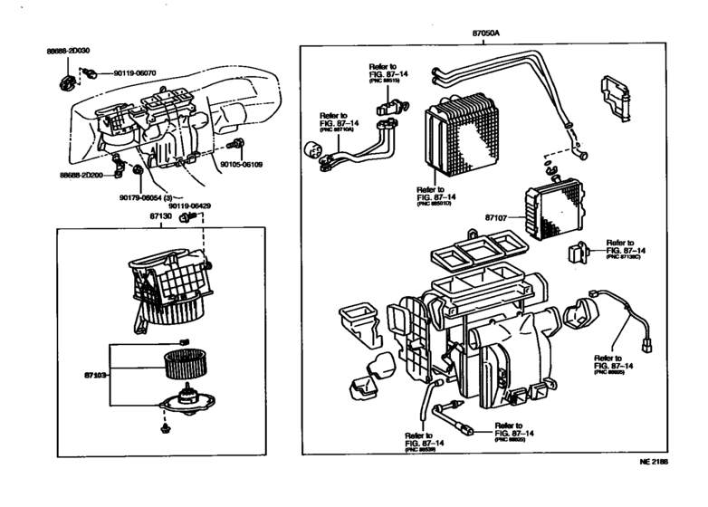 Heating & Air Conditioning - Heater Unit & Blower