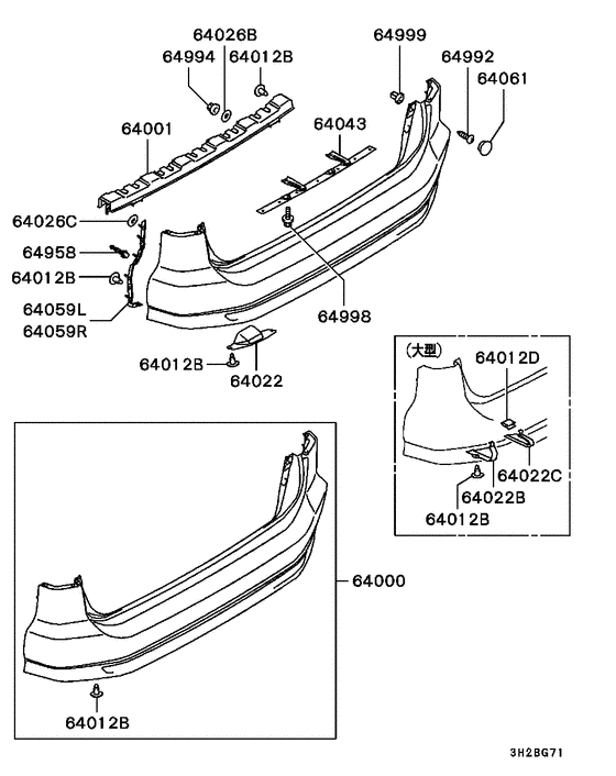 Rear bumper & support