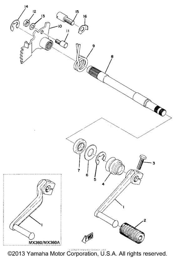 Shift shaft