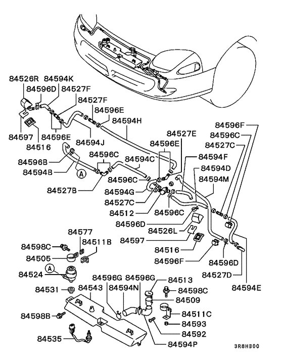 Headlamp wiper & washer