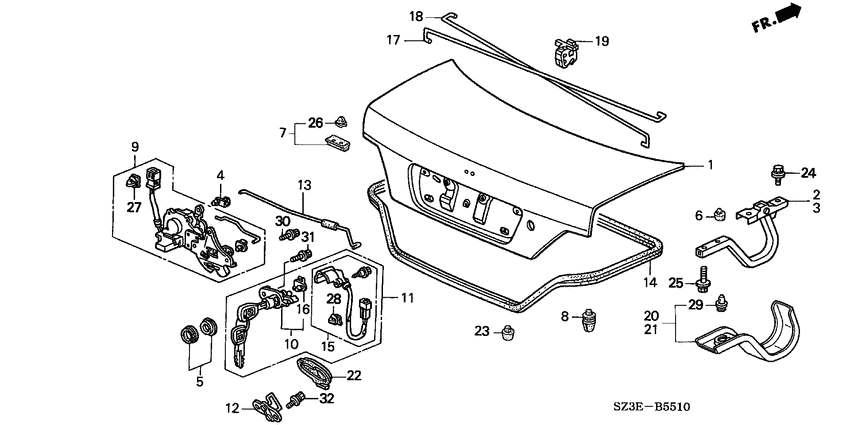 Trunk lid