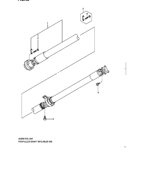 Prop shaft mounting
