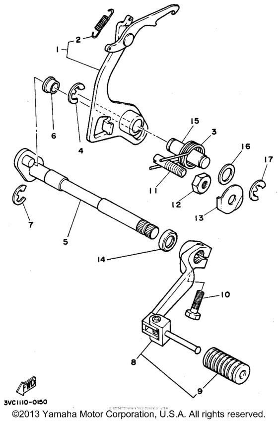 Shift shaft