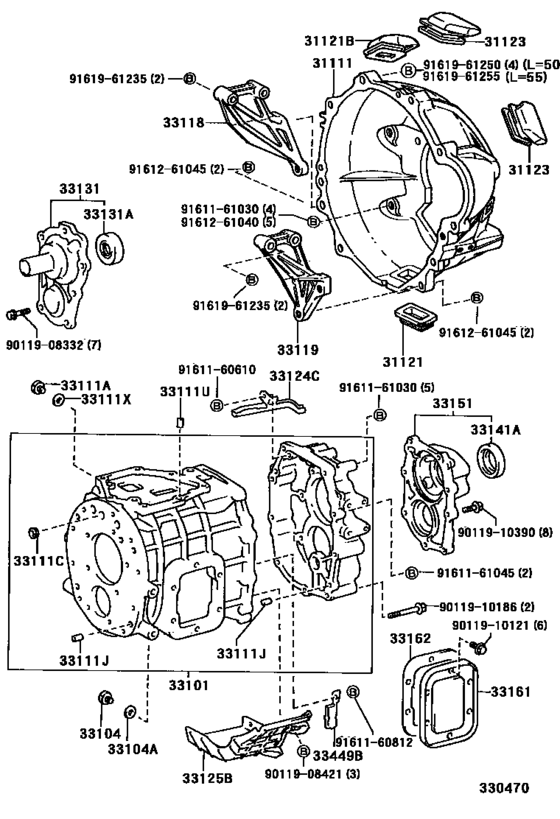 Clutch Housing & Transmission Case (Mtm)