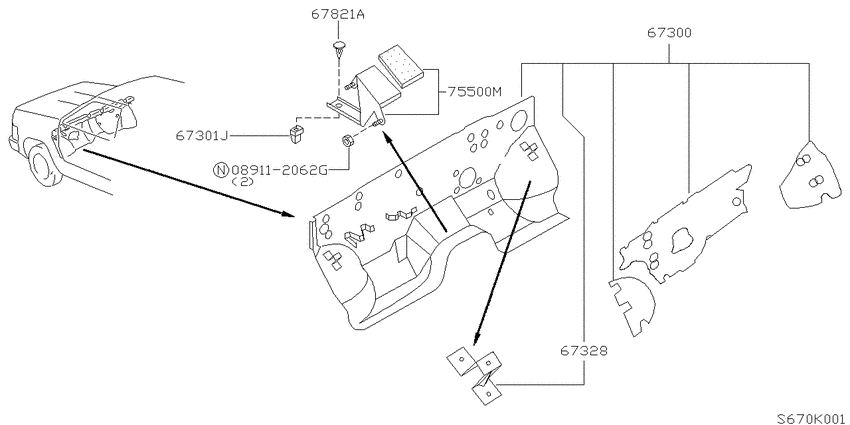 Dash panel & fitting