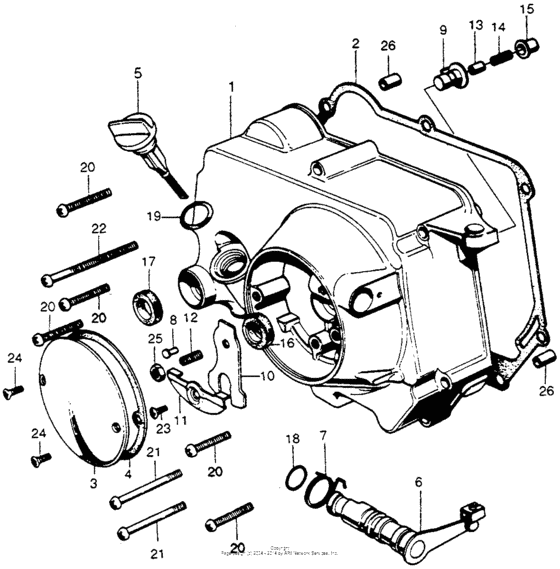 Right crankcase cover