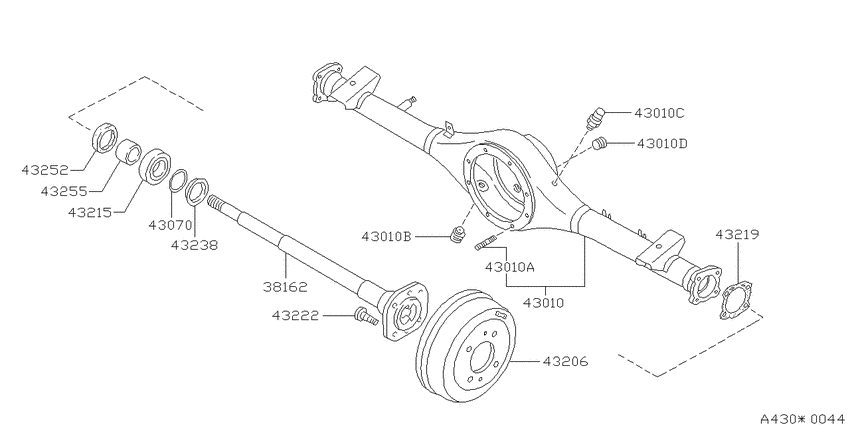 Rear axle