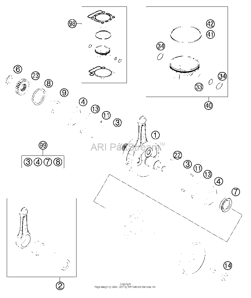 Crankshaft, Piston