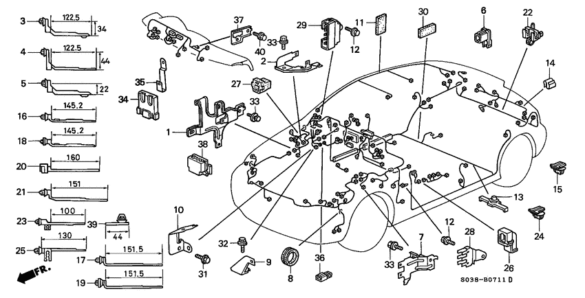 Harness band/bracket