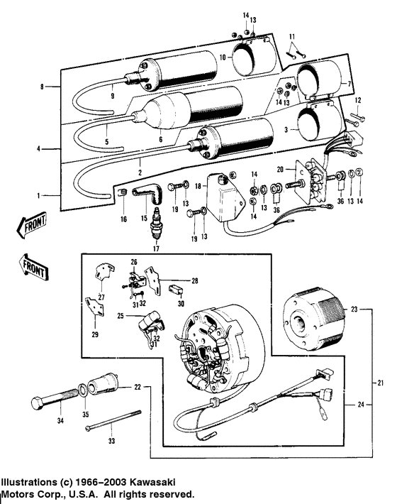 Ignition/generator/regulator