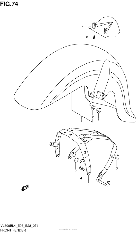 Front Fender (Vl800Bl4 E03)