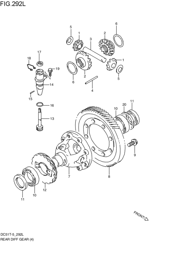 リヤデファレンシャルギヤ