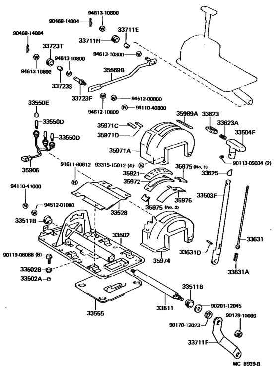 Shift Lever & Retainer