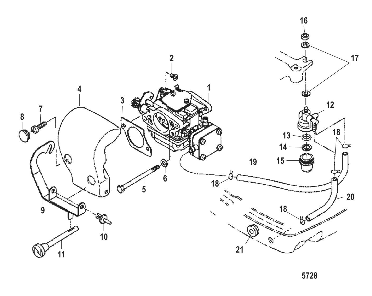 Air Silencer And Fuel Lines